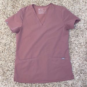 FIGS  Mauve Casma Three Pocket Scrub Top